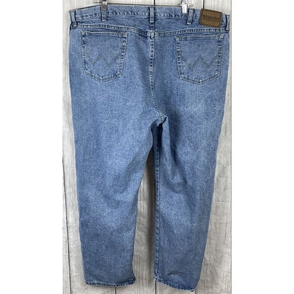 Wrangler Men's 48 x 30 Straight Leg Blue Jeans - Picture 4 of 9